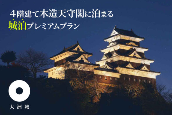 愛媛県・大洲市ふるさと納税返礼品で 大洲城をまるごと貸切城主体験