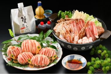 <span style="color: #fff;background-color: #C6860E;padding: 3px;margin-right: 5px;font-size: 75%;">複数設定あり</span><br> 【先行予約】老舗かに理専門店の蟹づくし鍋<br>豪華6点セット（松）