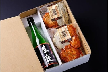 奈良の地酒とさつま揚げのセット「倭蔵」(春鹿)