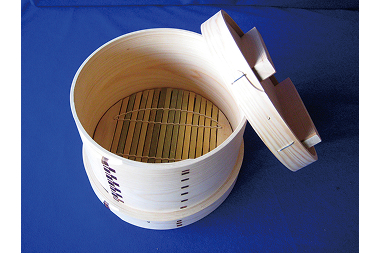 萬力屋の桧曲輪和セイロ（15cm）※鍋付き