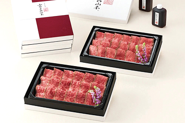 カネ吉山本 近江牛ローストビーフ<br>スライス2段重