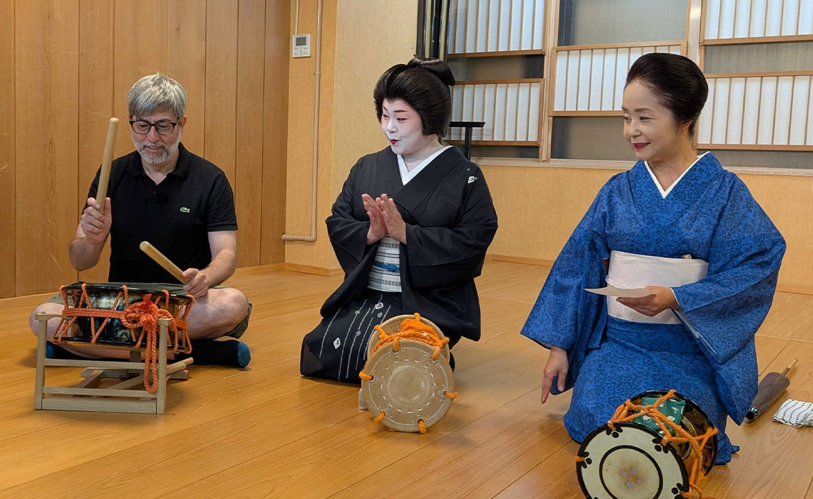 名古屋の芸者協会（名芸連）の稽古場見学