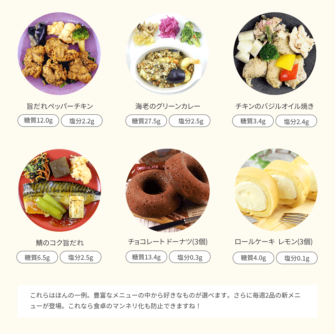 毎日おいしい食事で健康管理