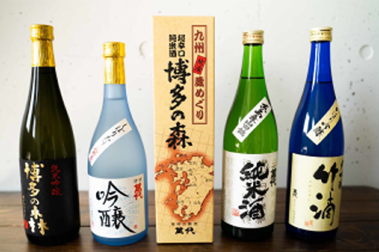 宇美町の蔵元「萬代」自慢の日本酒セット